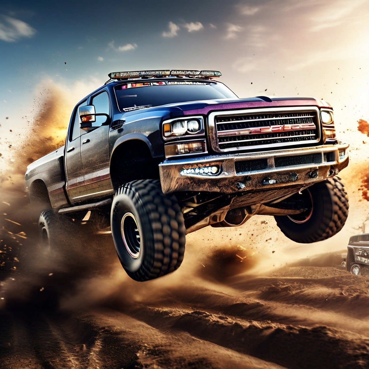 ai generated, monster truck, truck