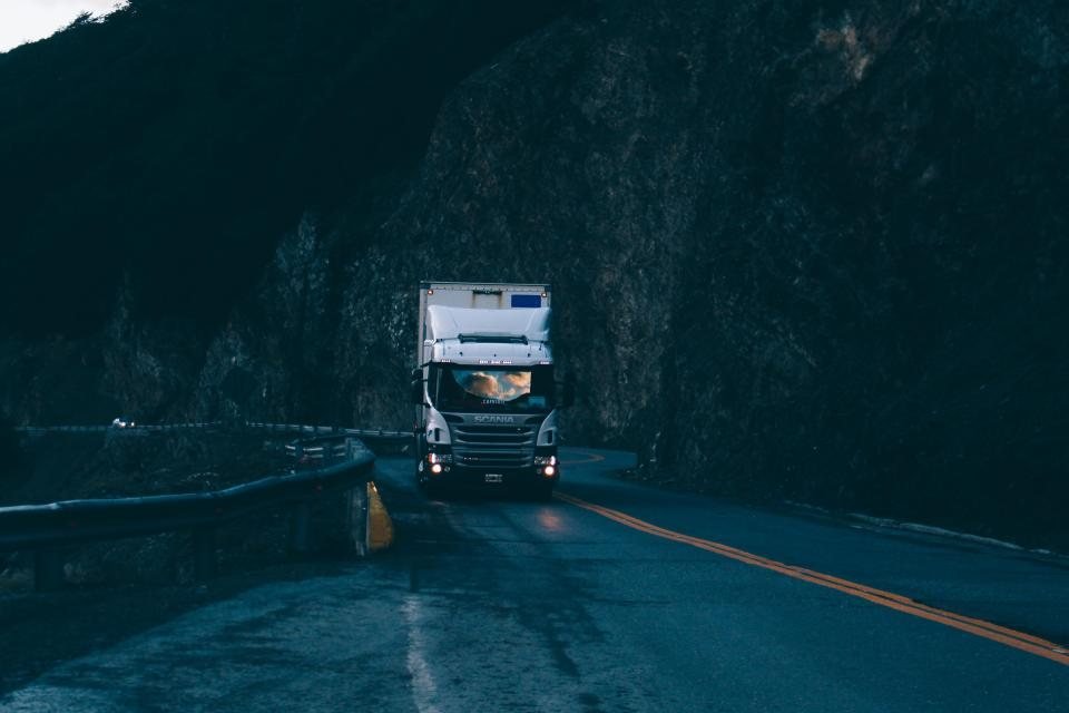 Refrigerated trailer running a night route